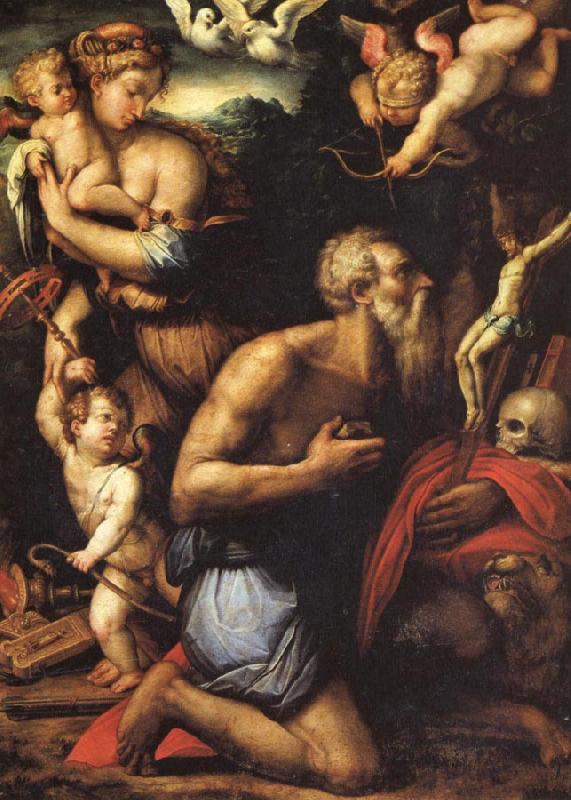 Giorgio Vasari The Temptation of St.Jerome oil painting picture